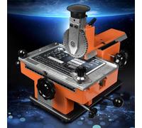 Semi-Automatic Metal Plate Embossing Machine for Nameplates, Dog Tags, ID Cards & Labels - Precision Stamping Printer with 2mm Depth for Durable Marking