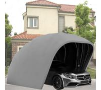 Semi-Automatic Retractable Car Awning, 5.5x2.5x2.3M, Outdoor Mobile Garage, Rainproof & Sunscreen Car Canopy Shelter for Trucks