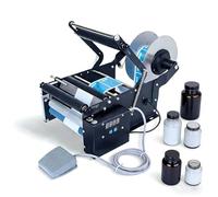 Semi-Automatic Round Bottle Labeling Machine with Adjustable Speed and High Precision, Ideal for Various Industries