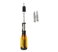 Semi Automatic Screwdriver Push Pull Wood Handle Ratcheting Screw Driver with Replaceable Bit for Project Accessories Ergonomic Handle Screwdriver
