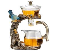 Semi Automatic Tea Set Animal Bird Design Magnetic Teapot with Infuser Heat-Resistant Kung Fu Glass Tea Set