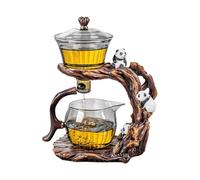 Semi Automatic Tea Set | Heat Resistant Semi Automatic Kettle | Slow Tea Set with Infuser - For Coffee Preparation In Home Kitchen Office Restaurant Camping Hotel