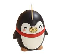 Semi-Automatic Toothpick Dispenser,Penguin Cute Portable Storage Supplies - Push Button Toothpick Storage Box,for Kitchen Dining Living Room Travel Outdoor Camping Picnic Daily Party Holiday