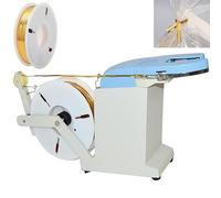 Semi-Automatic Twist Tie Machine for Food Packaging, Bundles 0.1-1.2mm Diameter with 200mm Tightening Circle, Includes Twist Ties