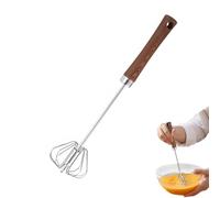 Semi Automatic Whisk, Whisks Stainless Steel for Kitchen,Mixing Stainless Steel Whisk,Mini Egg Beater Wire Hand Push Blender Mixer
