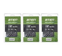 Semi Chisel Chainsaw Chain 32 Inch .050 3/8 105 DL For Husqvarna 372XP Echo CS-600P Jonsered 670 (3 Pack)