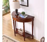 Semi Circle Entryway Table, Solid Wood Console Tables, for Living Room