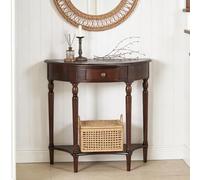 Semi Circle Entryway Table, Solid Wood Console Tables, for Living Room