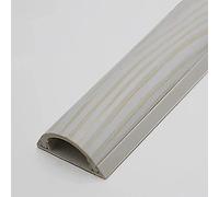 Semi-Circle Floor Cable Cover, Self Adhesive Floor Cable Cover, Wood Grain Color,1m Length