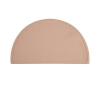 Semi-circle Shape Children's Place Mat Silicone Non-slip Baby Place Mat Washable