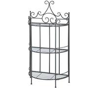 Semi-Circle Tiered Etagere Rack Fallen Fruits Black One Size