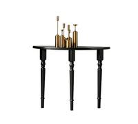 Semi-Circular Console Table, Retro Half Moon Design, Suitable for Living Rooms, Hallways, Foyers, and Entryways, Easy to Assemble