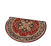 Semi-circular Floral Rug Non Slip Half Round Doormat Boho Absorbent | Welcome Rugs Floral Pattern Washable Entrance Door Mat Indoor Outdoor(Color 7)