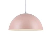 Semi-circular Macaron Pendant Lamp Single Head Nordic Style chandelier 1-Light Scandinavian Suspensiom Lamp Restaurant Metal Ceiling Lighting Fixture For Living Room Kitchen Hallway (40cm)
