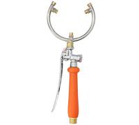 Semi Circular Sprayer Agricultural Atomizing Nozzle 3 Head Ergonomic Handle Dual Thread Interface for Garden Vegetable Cucumber Irrigation Plastic Stainless Steel 256g