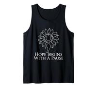 Semi Colon Hope Begins with A Pause Semicolon Tank Top
