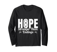 Semi Colon Hope Stronger Semicolon Long Sleeve T-Shirt