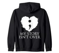 Semi Colon My Story Isn´t Over Semicolon Zip Hoodie