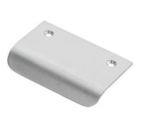 Semi Concealed Cabinet Finger Pull Handle 52mm Fixing Centres Satin Chrome