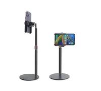 Semi-Conductor Cell Phone Cooler with Cooling Chip Universal Mobile Phone Cooling Fan for iPhone Android Smartphones Gaming Tiktok Live Streaming Car Driving Outdoor Vlog (Black Adjustable Stand*1)