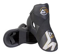 Semi Contact Kick Boxing Cut Boots, Foam Pad Kids Taekwondo Foot Guard, Karate Sparring Feet Protector Footgear (Medium)