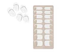 Semi-cured Gel Manicure Stickers, Semi-Cured Gel Manicure Strips - French Tip Nail Strips | Glitter Gel Nail Stickers, French Tip Nail Strips, Works with UV Light for N