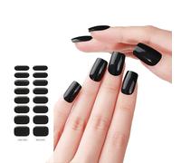 Semi Cured Gel Nail Stickers Set For UV Lamp Full Cover Solid Color Manicure Women Fashion Gel Patches Art Decals