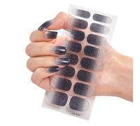 Semi-Cured Gel Nail Strips Long-Lasting Gloss Nail Strips Easy To Apply Nail Stickers Easy To Remove Nails Polish Strips Peel And Stick Nail Strips Quick Nails Makeover (CS043)