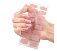 Semi-Cured Gel Nail Strips Long-Lasting Gloss Nail Strips Easy To Apply Nail Stickers Easy To Remove Nails Polish Strips Peel And Stick Nail Strips Quick Nails Makeover (CS02)