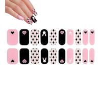 Semi-Cured Gel Nail Wraps - Full Coverage Stickers, Gradient Glitter Strips, Adhesive Decals, DIY Art, Manicure Accessories, Holiday Decoration, Fun Creative Arts with Convenient Use for Nails