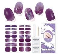 Semi Cured Gel Nails Strips 28 Stickers Nail Wraps Soft Self-Adhesive Gel Nail Stickers Salon-Quality Gel Nail Strips for Nails Manicure Nail Wraps for Girls Womens