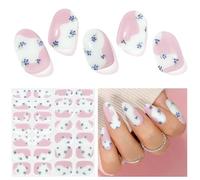 Semi Cured Gel Nails Strips 28 Stickers Nail Wraps Soft Self-Adhesive Gel Nail Stickers Salon-Quality Gel Nail Strips for Nails Manicure Nail Wraps Works with Any Nail Lamps