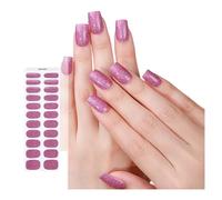 Semi Cured Gel Polish Strips - Solid Color Nail Art Stickers, Fashion Wraps