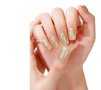 Semi Cured Gel Stickers Set For Lamp Full Solid Color Manicure Women Fashion Gel Patches