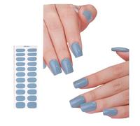 Semi Cured Gel Strips Solid Color Gel Nails Stickers Fashion Gel Wraps Nails Art Stickers Nails Polish Strips