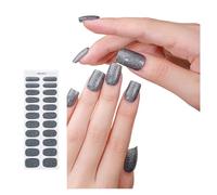 Semi Cured Gel Strips Solid Color Gel Nails Stickers Fashion Gel Wraps Nails Art Stickers Nails Polish Strips