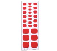 Semi Cured Gel Toe Stickers Set For Lamp Full Solid Color Manicure Women Fashion Gel Patches