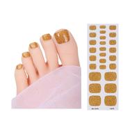 Semi Cured Gel Toenail Stickers Solid Color Toenail Polish Strips Toenail Strips Pedicures Gel Nails Stickers