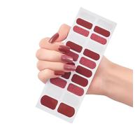 Semi Cured Gels Nails Polish Strips Adhesive Art Stickers Lasting Wrap Stickers Decals Full Wrap Nails Decals