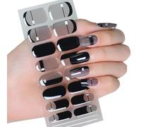 Semi Cured Gels Nails Stickers UVs/LED Lamp Required Gels Nails Polish Wraps Fashion Gels Nails Art Stickers Wome