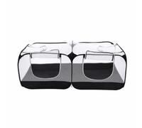 Semi Enclosed Shelter Bed Pet Tent Cave Kennel Enclosure With Breathable Mesh And Stable Structure Water Resistant Collapse Detachable For Washing