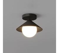 Semi Flush Mount Ceiling Light with Globe Acrylic Shade, Modern Minimalistic Close to Ceiling Light Fixture, G9 Socket Small Indoor Ceiling Lamp for Hallway Entryway Bedroom Living Room, JYLSSKUK,