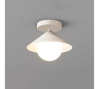 Semi Flush Mount Ceiling Light with Globe Acrylic Shade, Modern Minimalistic Close to Ceiling Light Fixture, G9 Socket Small Indoor Ceiling Lamp for Hallway Entryway Bedroom Living Room, JYLSSKUK,