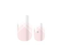 Semi-Hardened UV LED Gel Nail Polish Strips - White Wedding Nude Pink - 20 Pieces + File + Stick - Manicure 3 Weeks - No HEMA