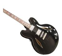Semi Hollow Black Jazz Electric Guitar,Rosewood Fretboard,High Pickups