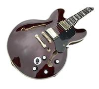 Semi hollow double F-holes jazz electric guitar, Rosewood fretboard,AB-1 bridge, Five-speed adjustables