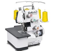 Semi-Industrial Overlocker Sewing Machine with Metal Frame and 3-4 Thread Serger Capability