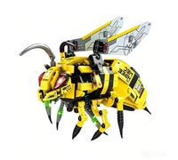 Semi-Mechanical Bee Building Blocks Set, 639 PCS Steampunk Bee Building Kit, Creative Animal Insects Bricks Model Toy, Home Decor Gift for Adults and Teens