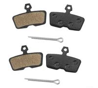 Semi-Metallic Bicycle Disc Brake Pads 4 Pairs for SRAM Code R DH 4-Piston 2011-2014 High Heat Dissipation Resin Metal Compound Stable Braking Black