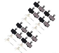 Semi-metallic Disc Brake Pads Compatible With For Sram For Elixir 1/3/5/7/9, Xx, For Xo, For Cr, Db1, Db3, Db5 For Mountain Bike And Road Cycling - Gold Copper Base(8pack black)
